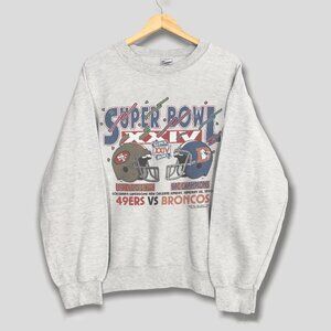 Vintage 1989 San Francisco 49ers VS Denver Broncos NFC Champions Sweatshirt
